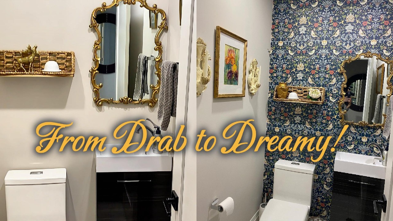 20. From Drab to Dreamy: William Morris Bathroom Makeover