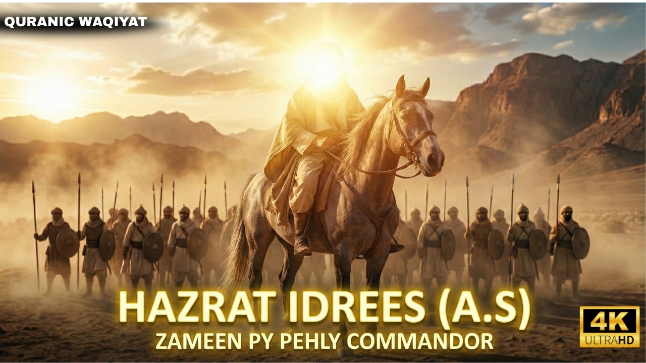 Hazrat Idrees (A.S) | Zameen Per Pehly Commander | Jinhun Ny Pehla Pen Bnaya | Islamic Studio T24
