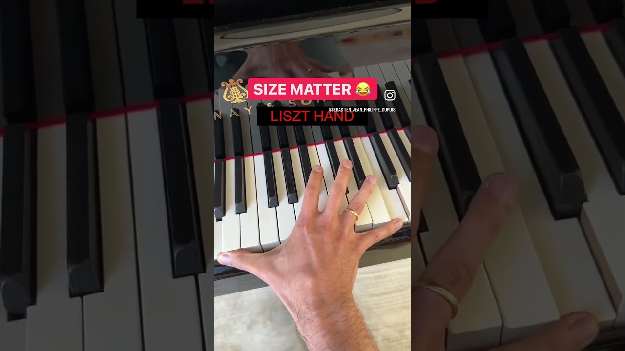 Different hand sizes 😉 when you play piano it matters 😂 #piano