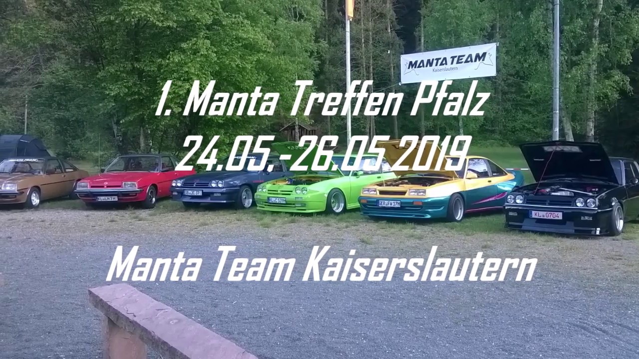 1. Opel Manta Treffen Pfalz bei Waldfischbach 24.05.-26.05.2019