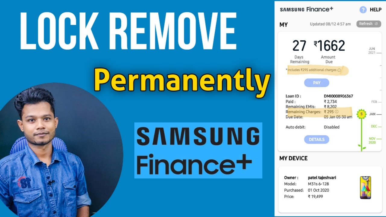 Samsung Finance Plus Lock Remove without EMI Pay ??