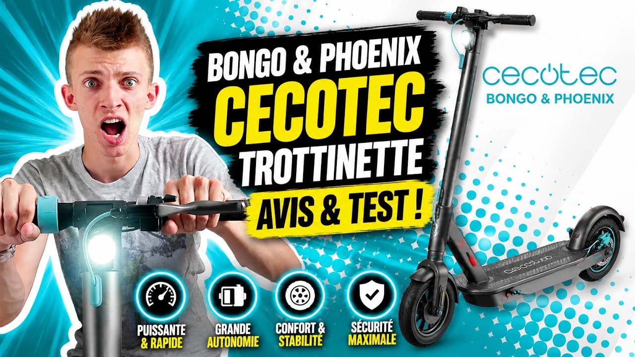 BONGO & PHOENIX CECOTEC TROTTINETTE ELECTRIQUE  ! AVIS & TEST