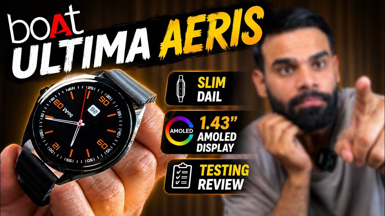 boAt Ultima Aeris &ndash; Premium Slim Metal Smartwatch with 1.43&rdquo; AMOLED & 1000 Nits Brightness 💥