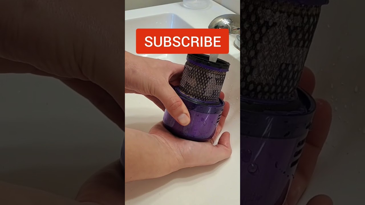 Как очистить фильтр пылесоса Dyson #шорты