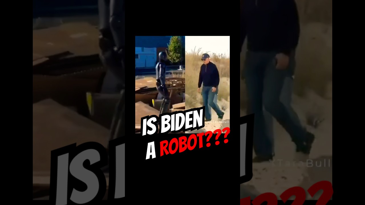 BIDEN VERY WELL COULD BE A HUMANOID #lol #biden #robot #shorts #viral #fyp #comedy #fypシ
