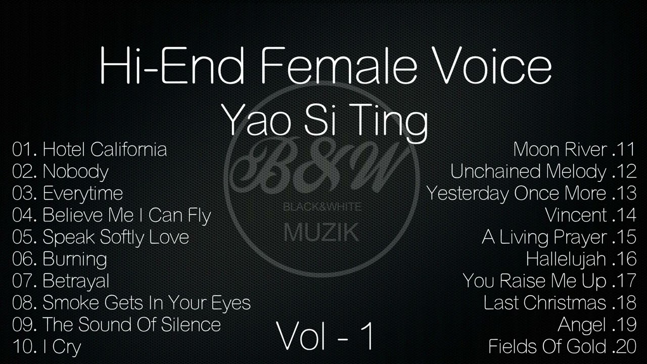 B&W Best Collect Relaxing Voice 2 (High Quality Audio) - Hi-End Female Voice  -  Yao Si Ting