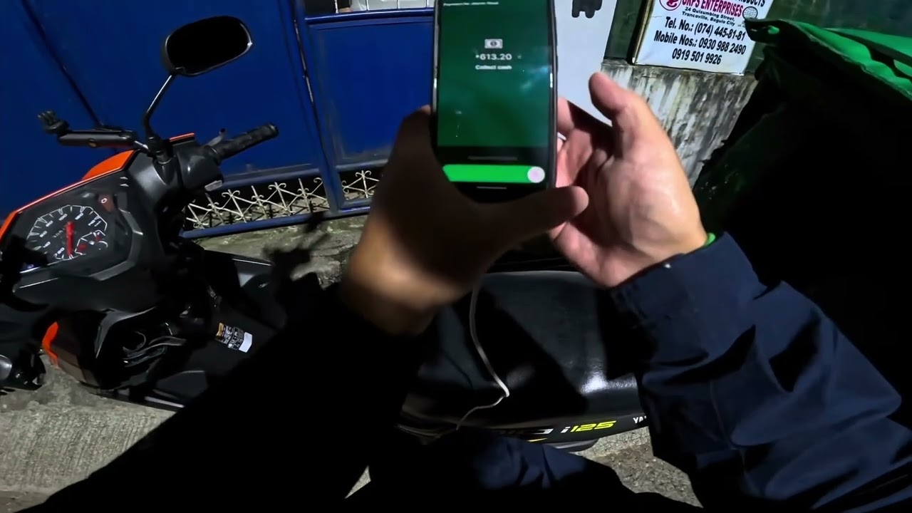 Q.R code payment sa grab food.