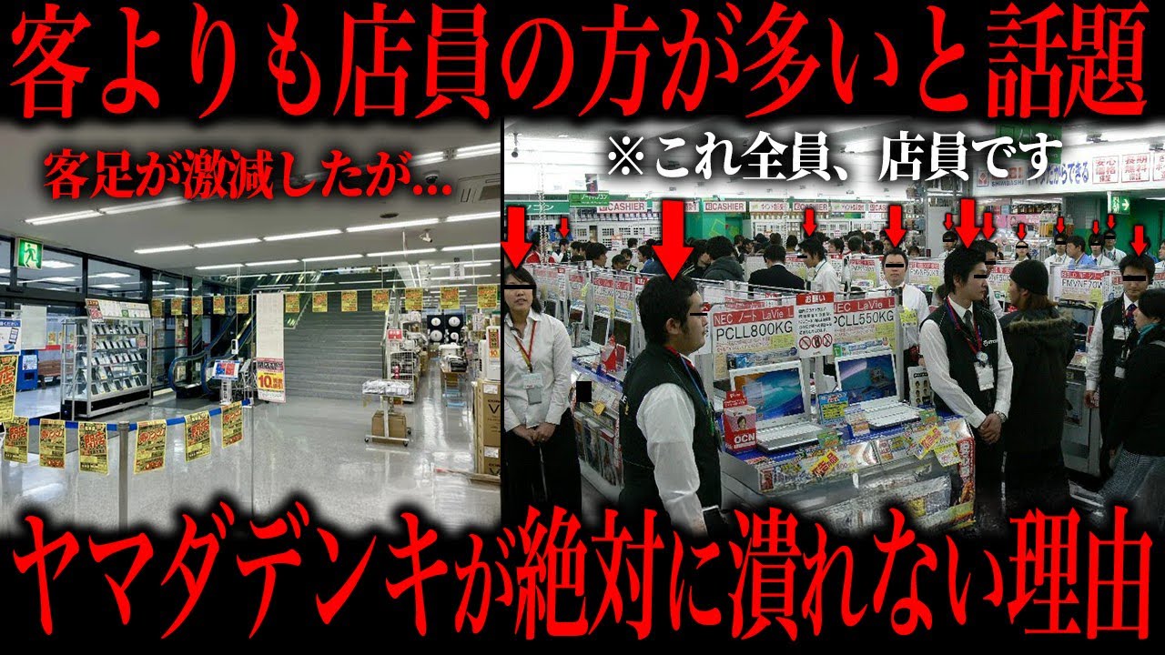 客よりも店員が多いと言われるヤマダデンキが潰れない理由がこちら&hellip;