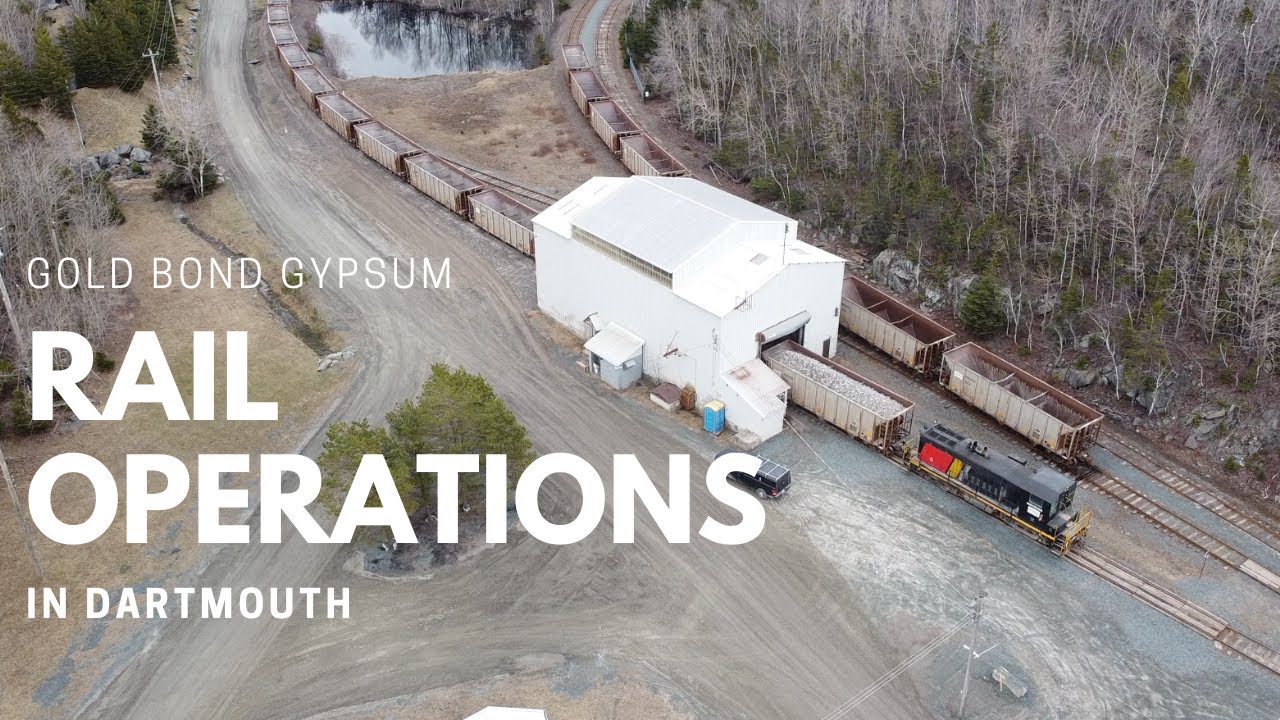 Gold Bond Gypsum Rail unloading operations