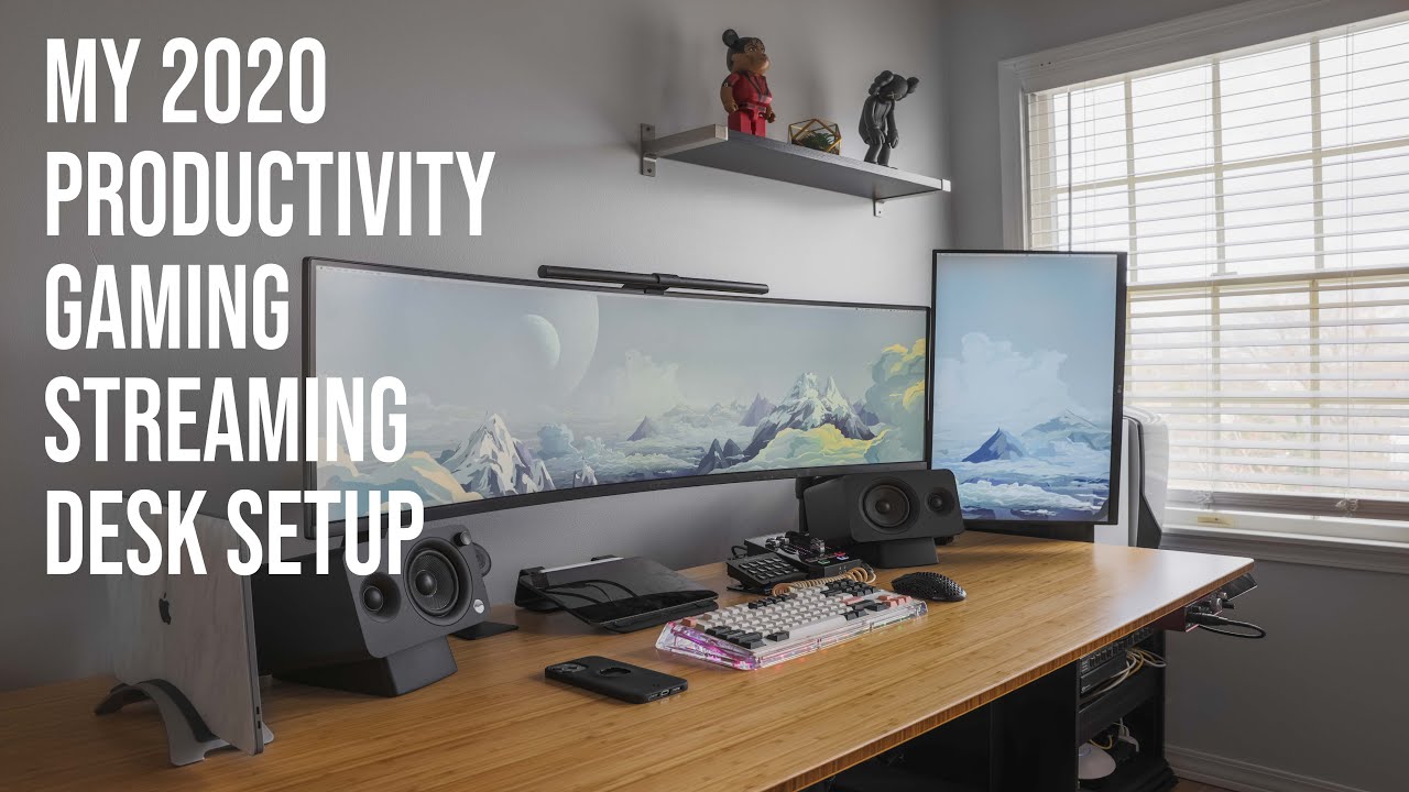My Productivity Gaming Streaming Desk Video | 2020 Desk Setup Tour
