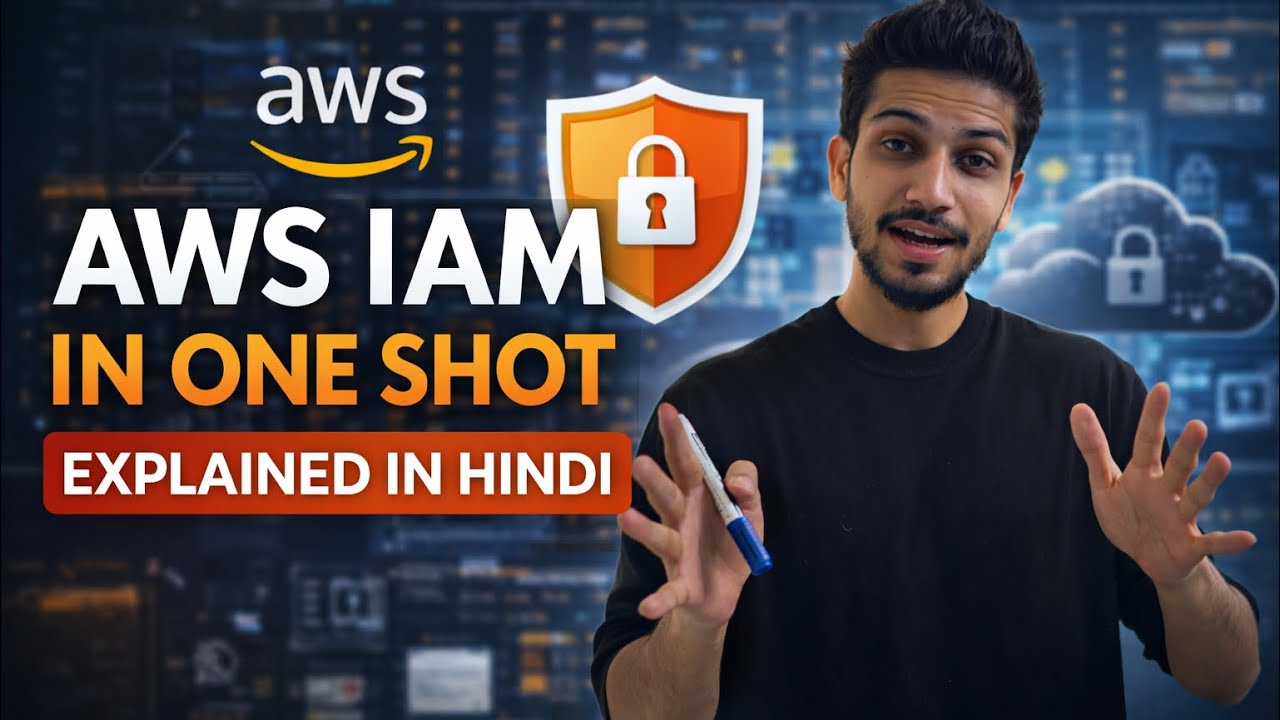 AWS IAM Explained in One Shot (Hindi) | Users, Roles, Policies, Access Keys | Complete AWS Security