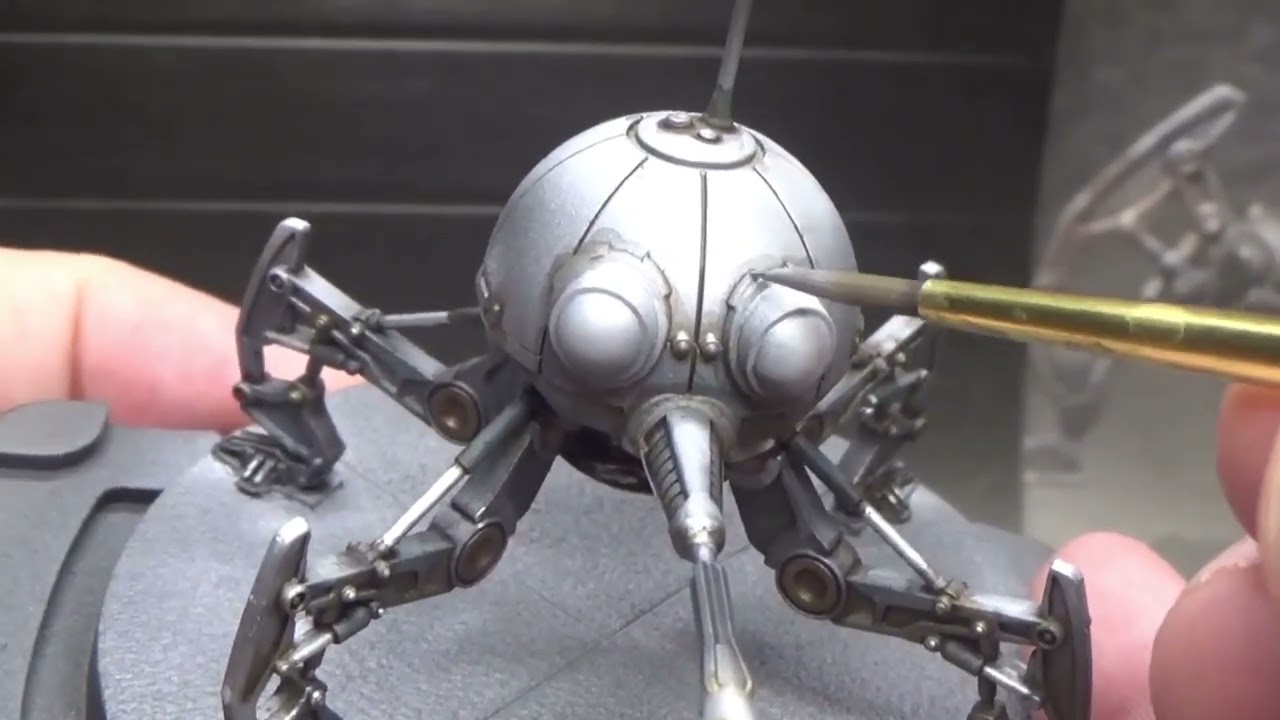 Painting the Star Wars Legion DSD1 Dwarf Spider Droid from The Clone Wars