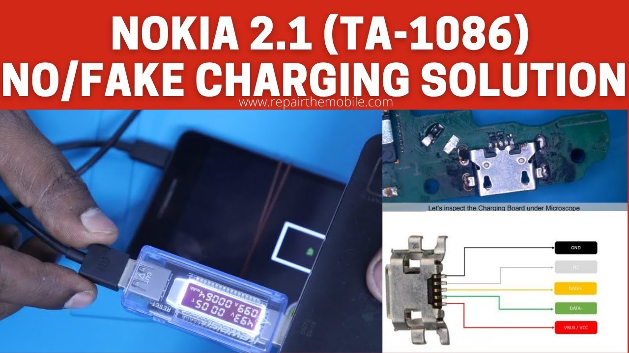 Nokia 2.1 No / Fake Charging Solution || Same Concept for all Mobile