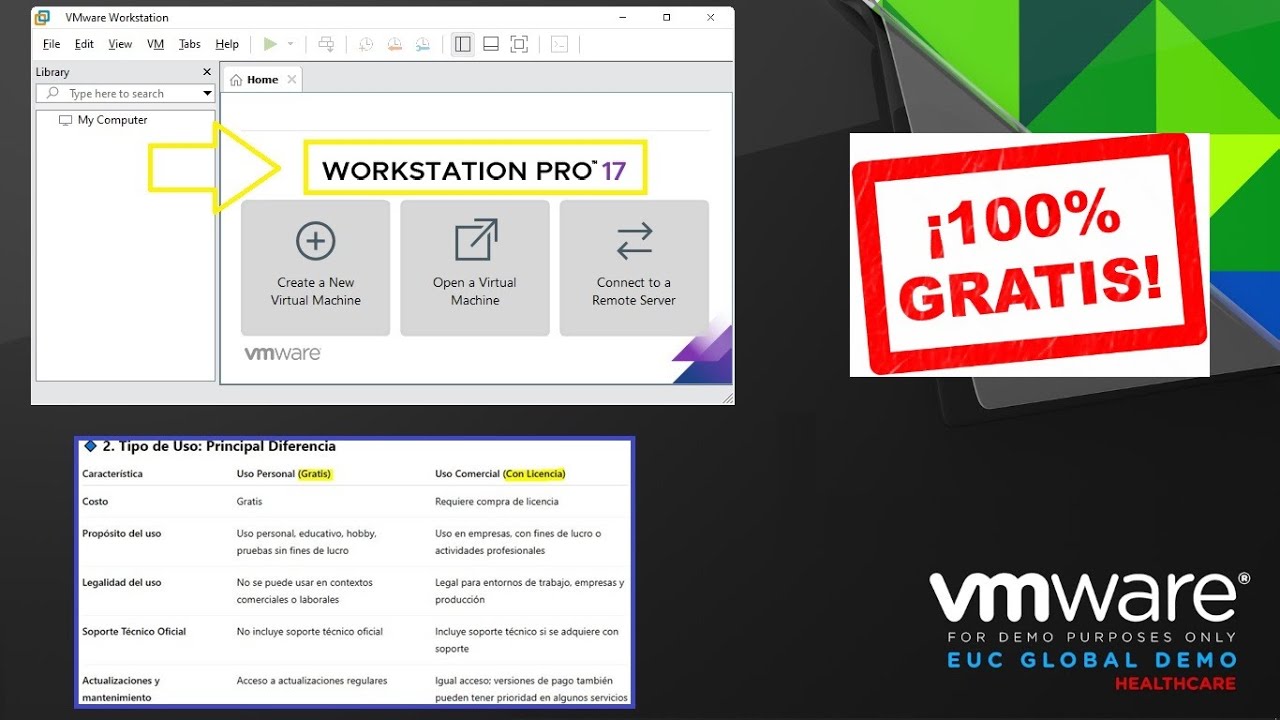Cómo Descargar e Instalar VMware Workstation Pro 17 ¡GRATIS y FULL! [2025]
