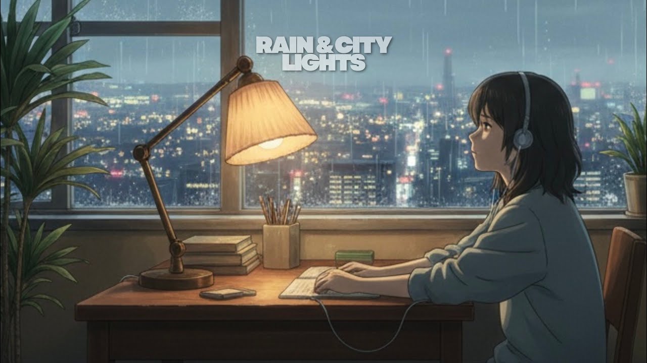 Rain & City Lights — Calm Lo-Fi for Night Focus, Study & Deep Work