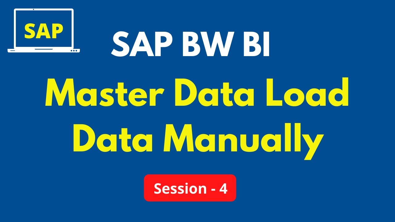 Учебное пособие по основным данным в SAP BW BI | Загрузка данных вручную в SAP BW BI | Процесс за...