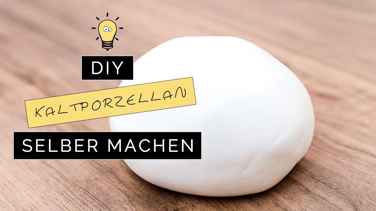 DIY Kaltporzellan selber machen | Lufttrocknende Modelliermasse | Ohne Kochen! (überarbeitet)