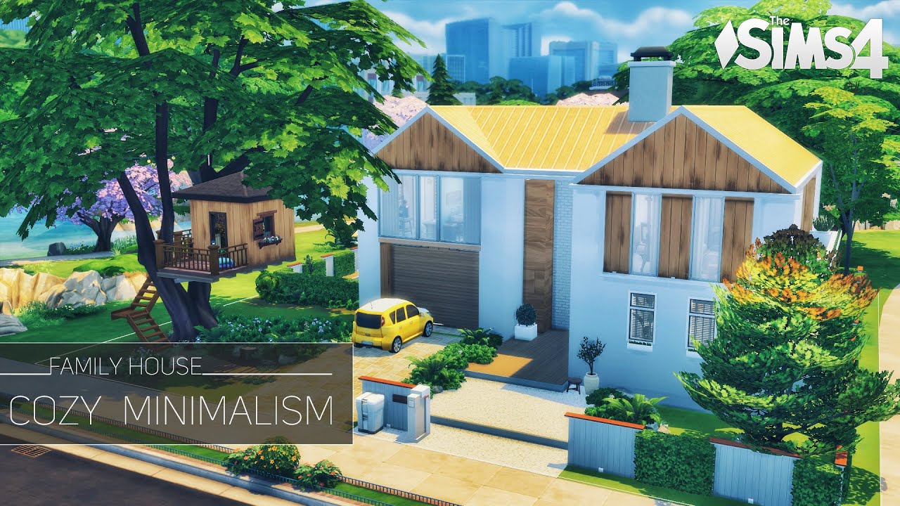 Уютный МИНИМАЛИЗМ • Семейный Дом | БезСС | THE SIMS 4