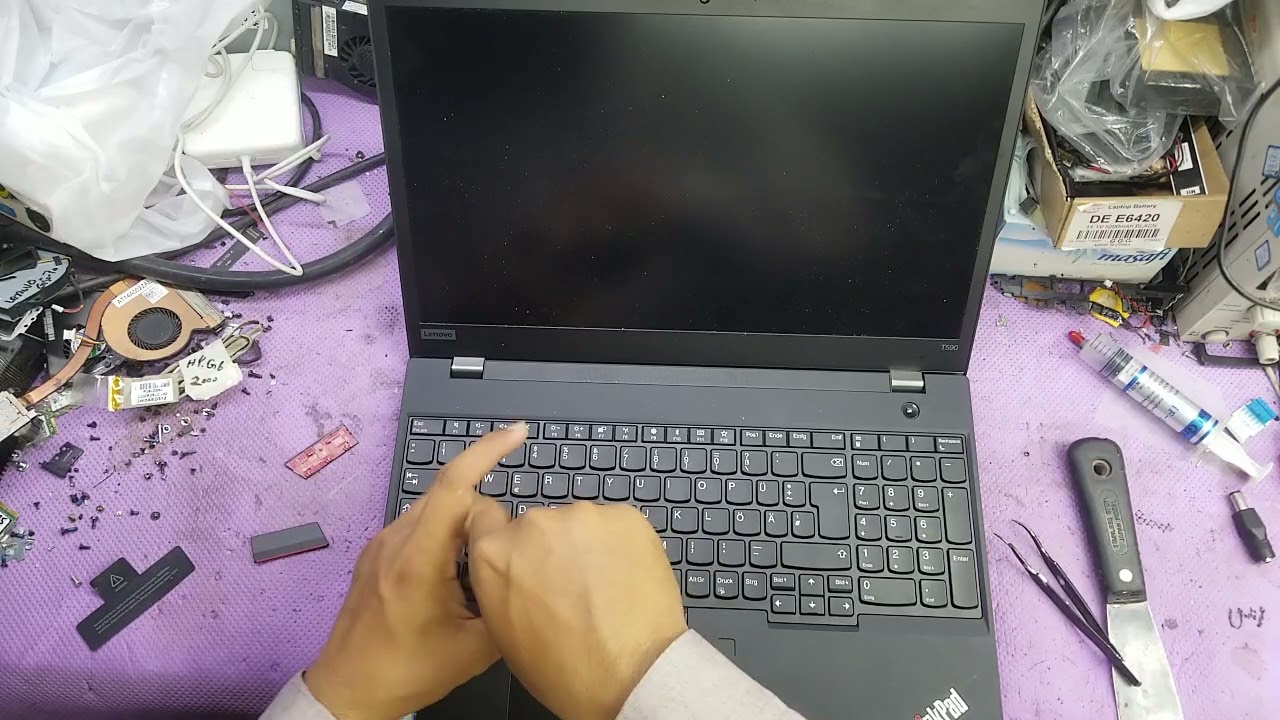 Lenovo T590 How to replace the keyboard.Lenovo T590 How to Change keyboard T590 Keyboard Change