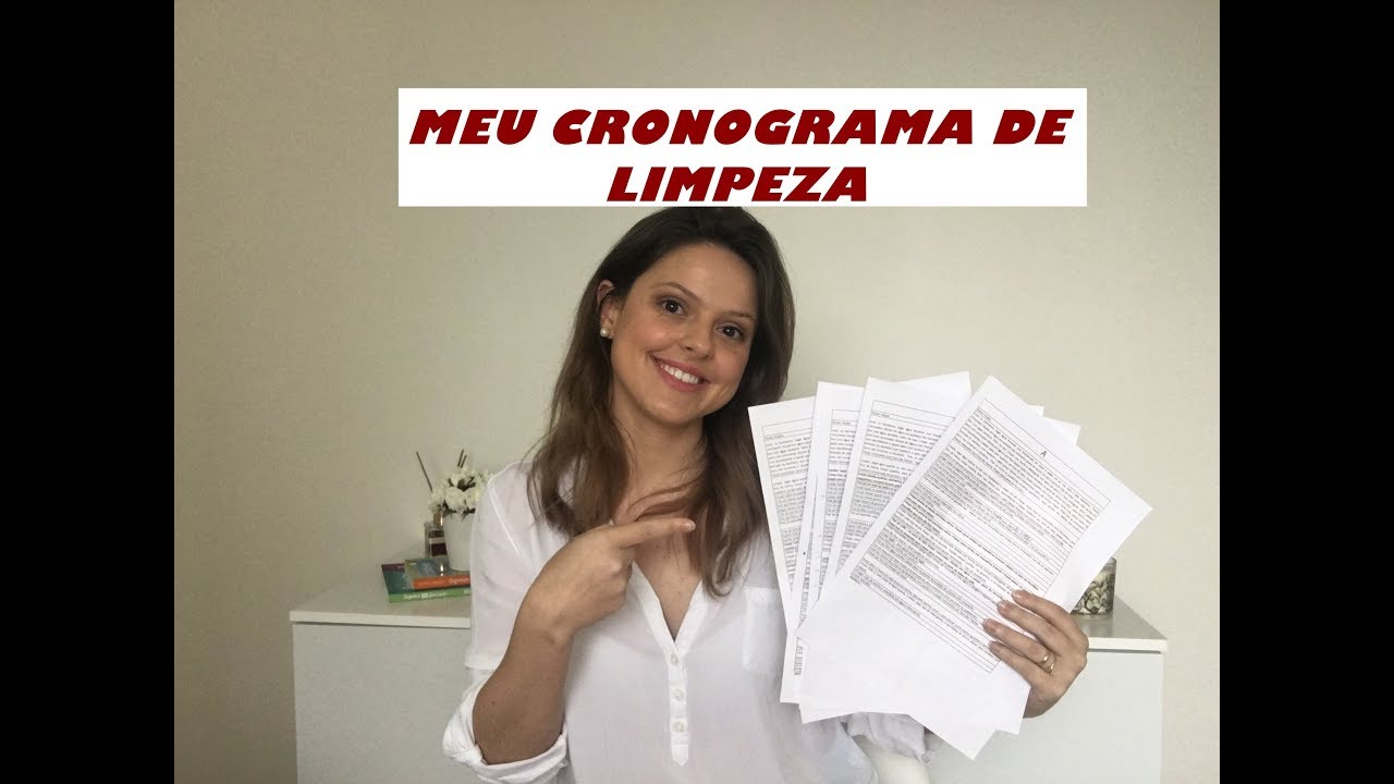 CRONOGRAMA DE LIMPEZA - DAS 8 ÀS 18H