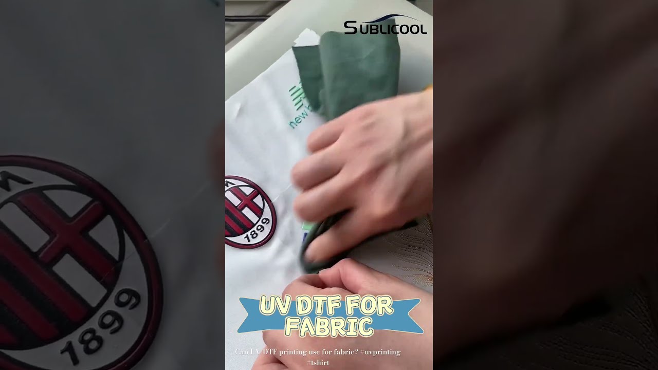 Can You Use UV DTF Printing on Fabric? #uvdtf #sticker #diy