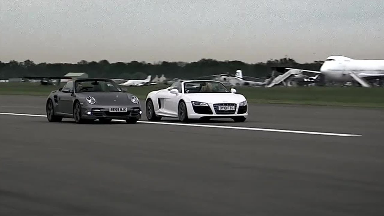 Audi R8 vs Porsche 997 | Top Gear