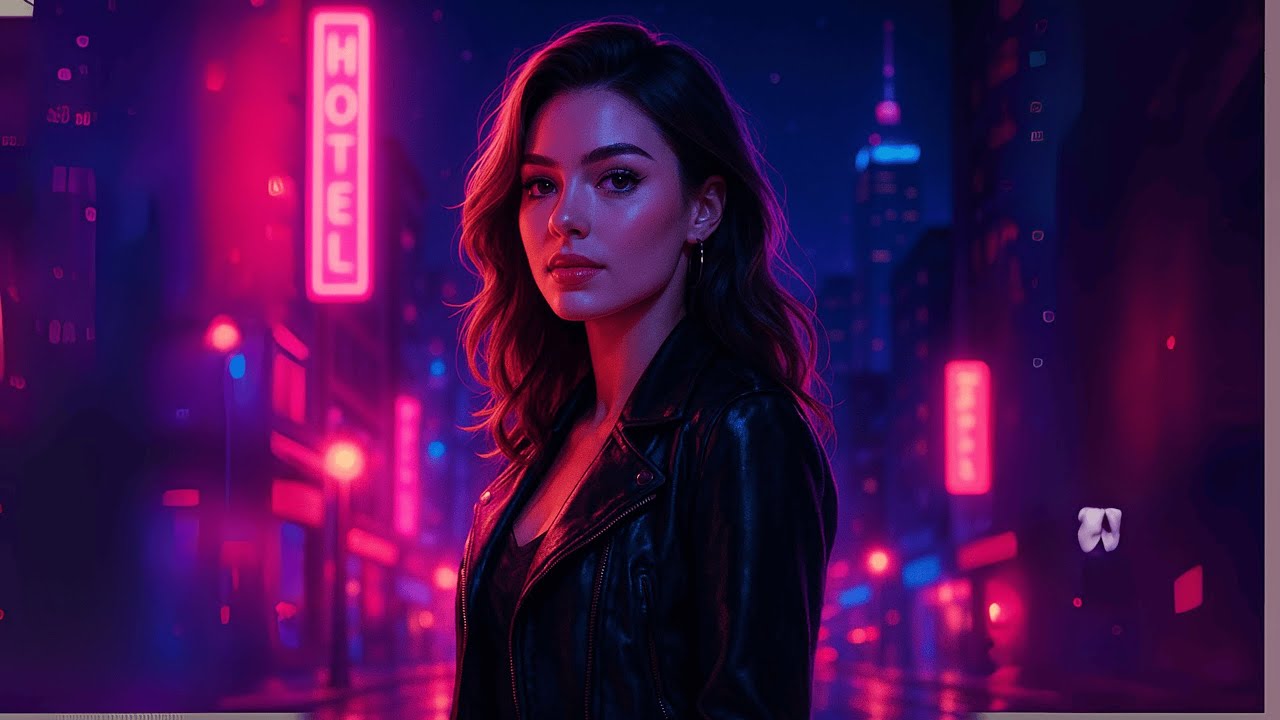 👉 Midnight Silhouette | Stylish Pop Anthem for Neon Nights 2025 (Official Lyric Video)-SlowMusic-NK