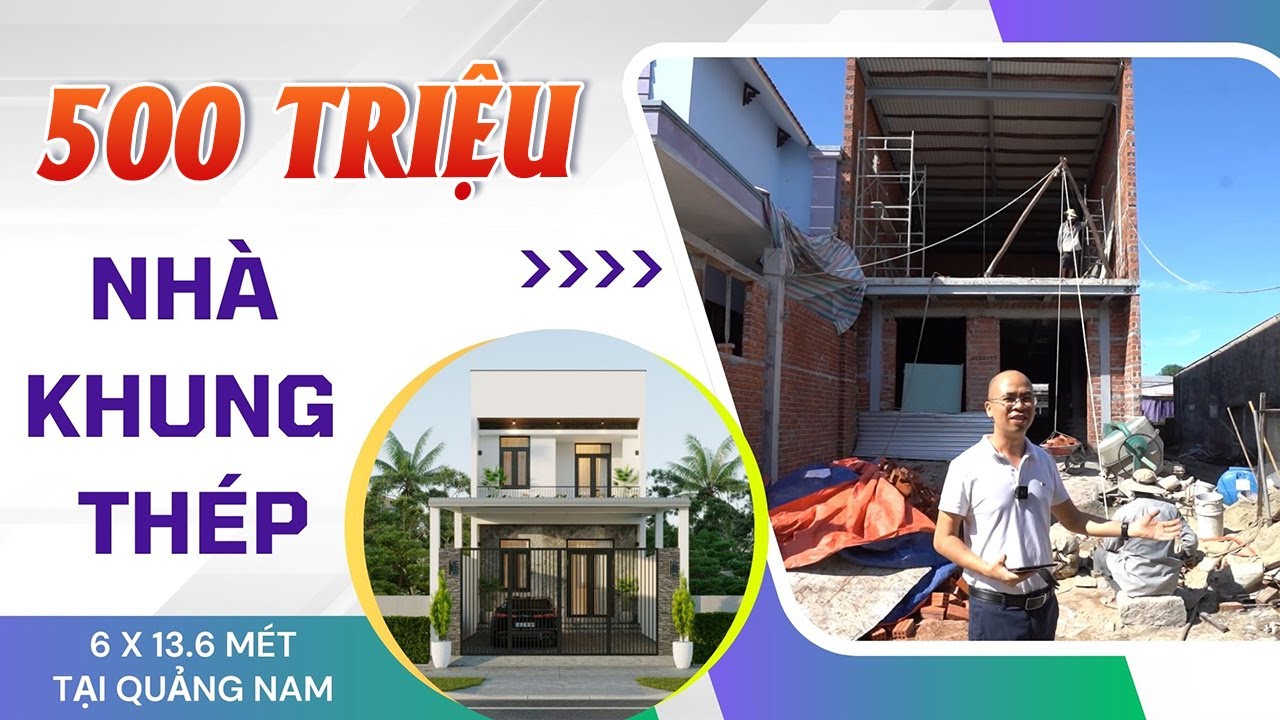 Bí Quyết Xây Dựng Nhà Khung Thép 2 Tầng Đẹp Mê Ly Chỉ Với 500 Triệu Tại Quảng Nam | KISATO