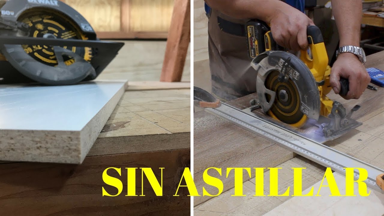 Como cortar melamina con sierra circular