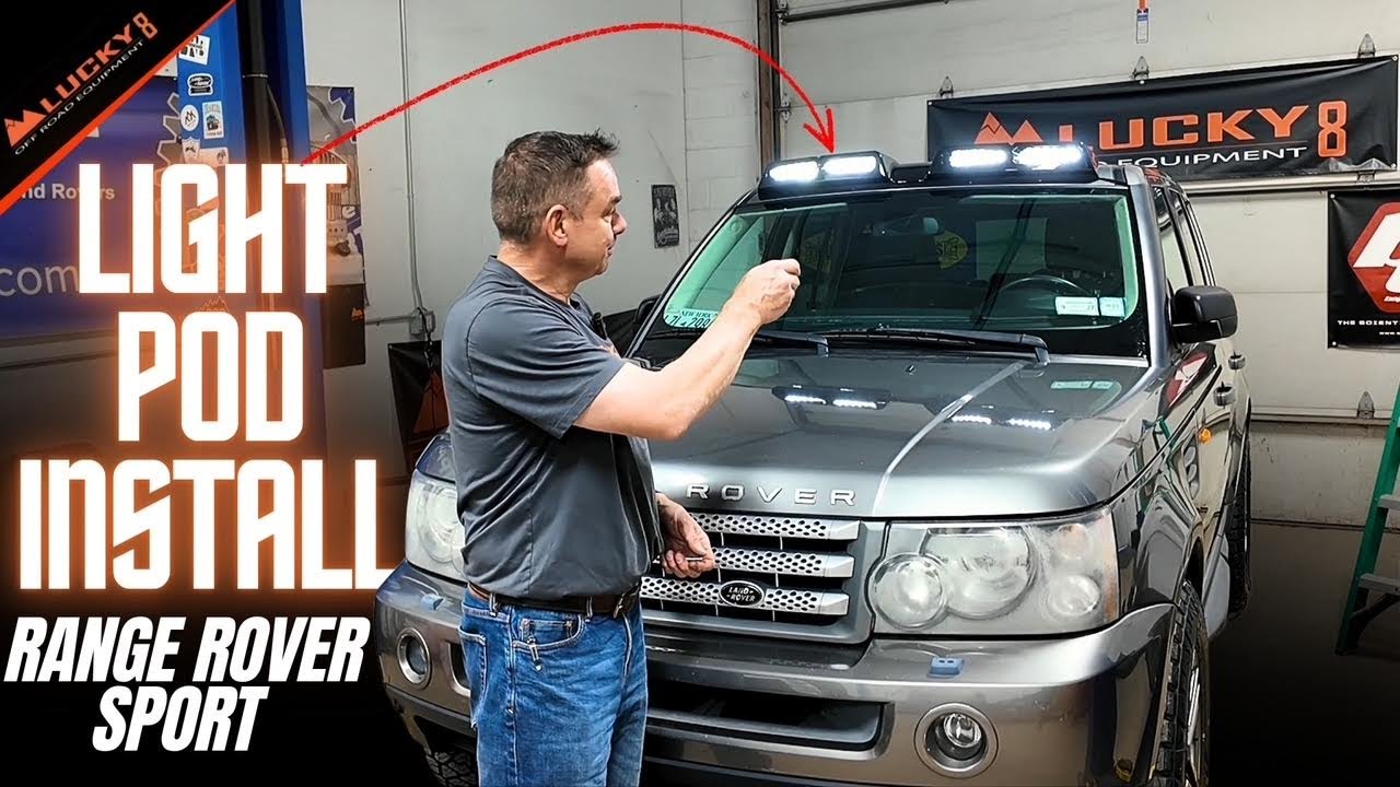 Установка светового модуля на крышу Range Rover Sport | Lucky8 Off Road