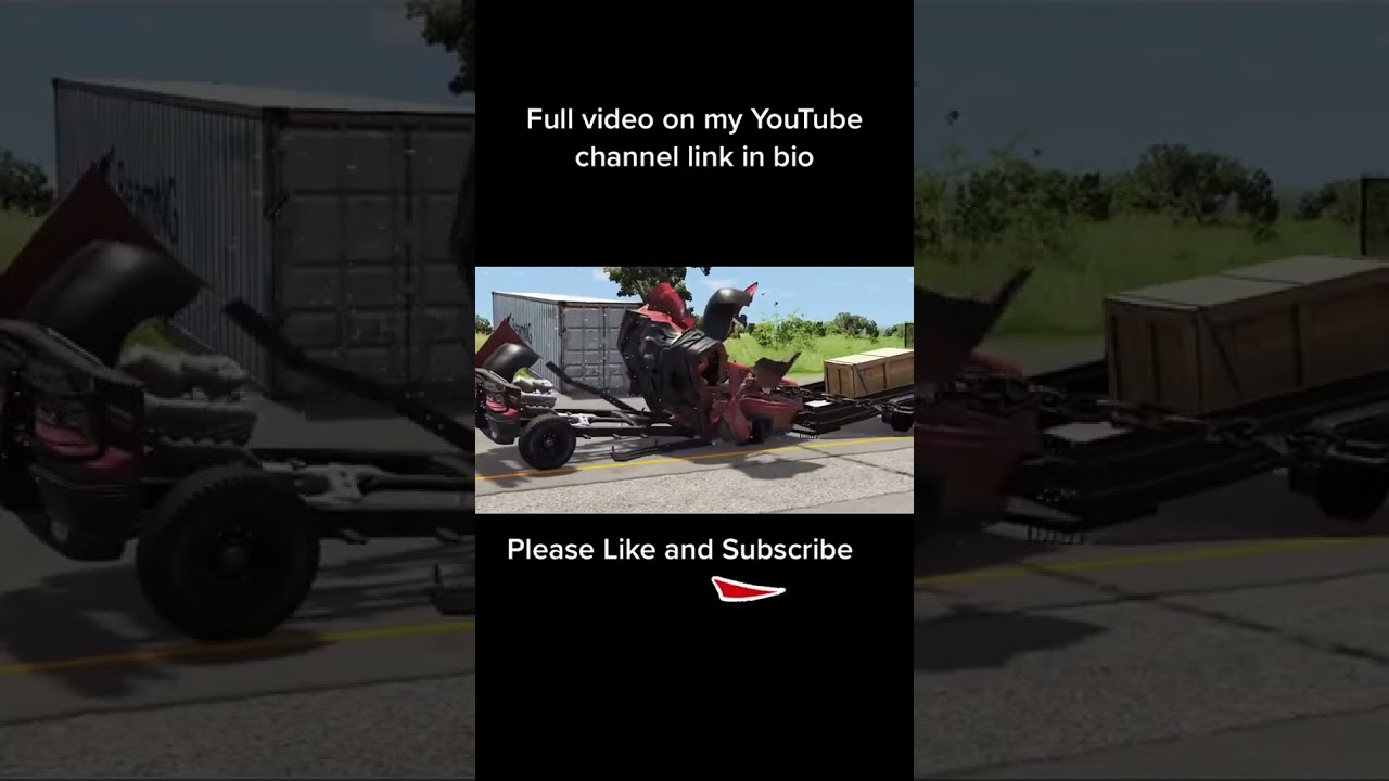 Can This Tiny Car Survive a 1000ft Drop? 😨#BeamNG #CrashTest #Shorts