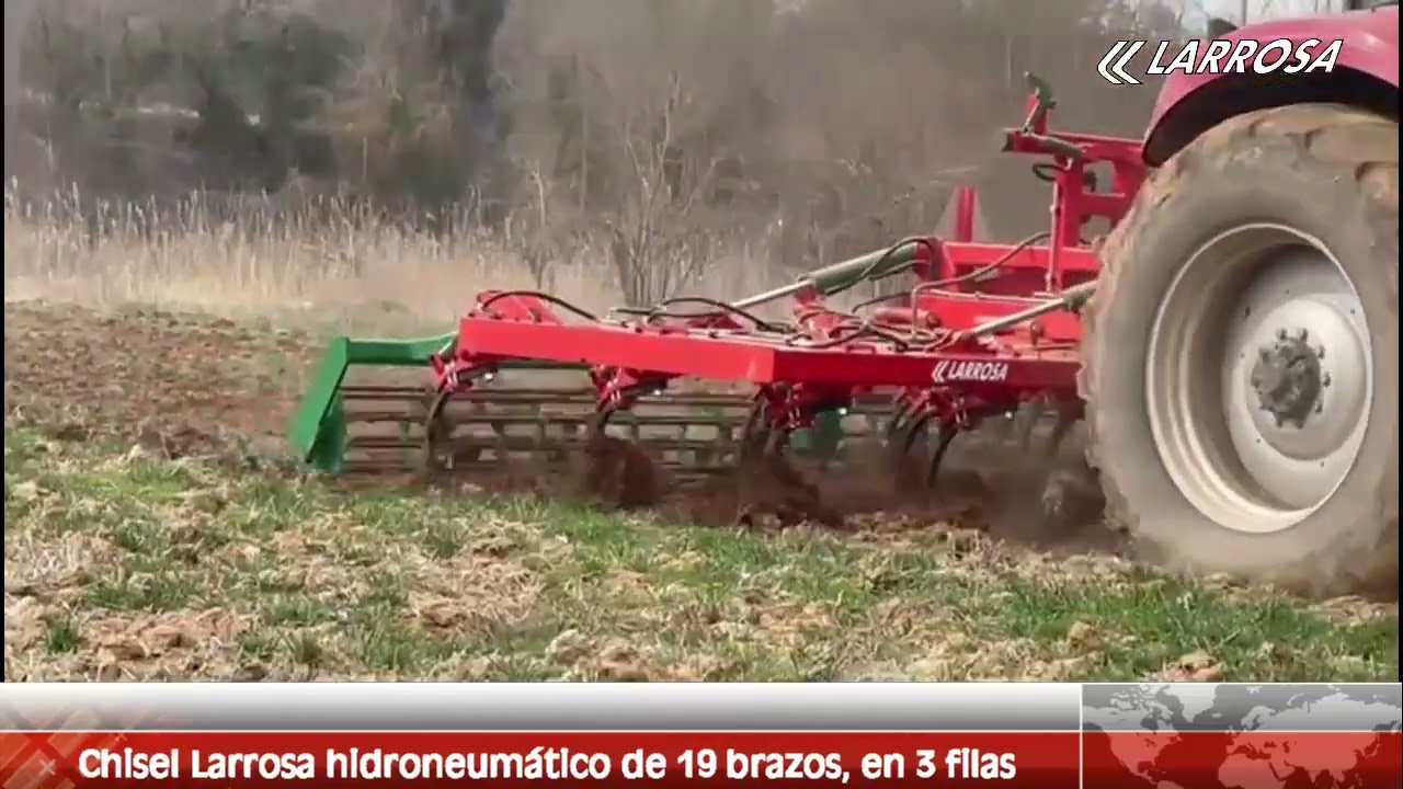 Chisel hidroneumático Larrosa de 19 brazos en 3 cuerpos