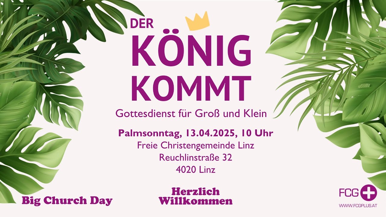 Onlinegottesdienst: Der König kommt (Pastor Daniel Kostig)