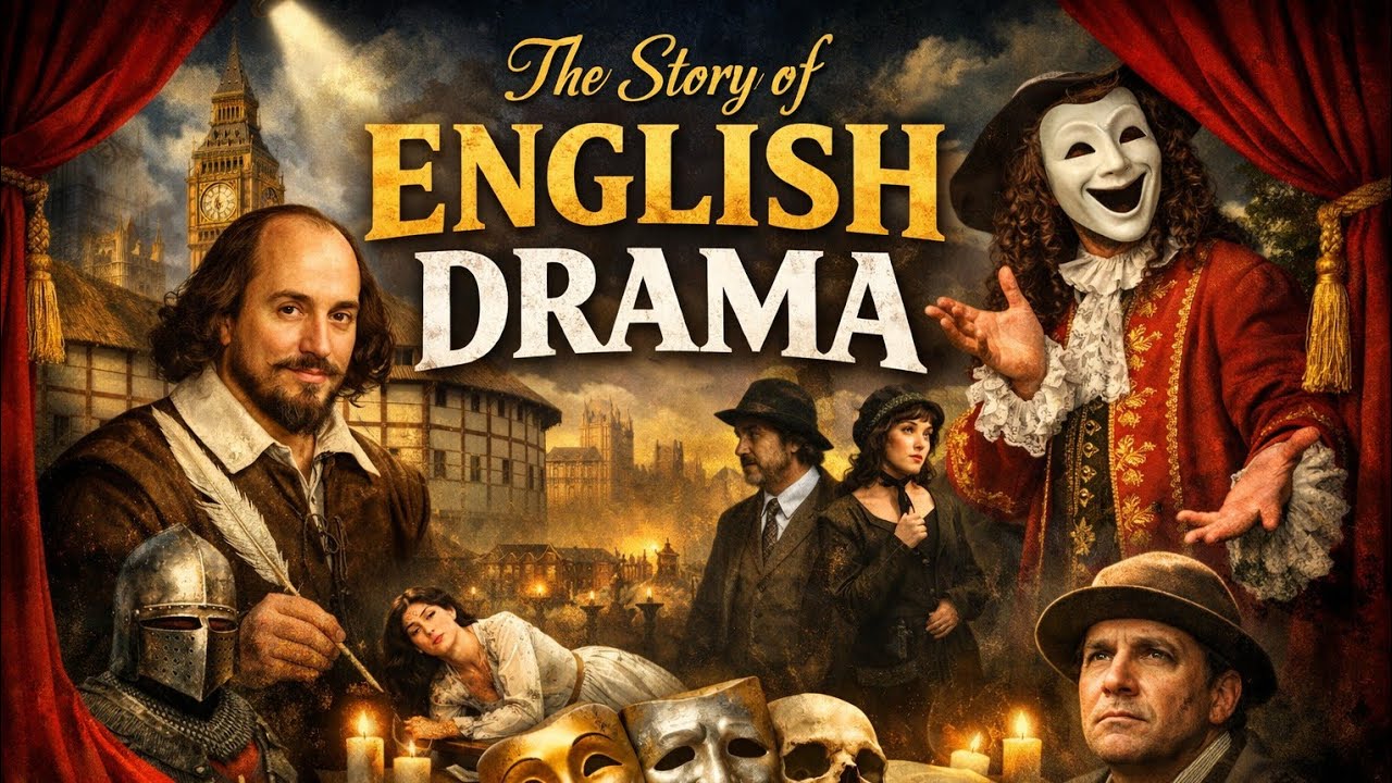 English Drama History Complete Notes + Explanation | Drama Types & Structure (Story of English)