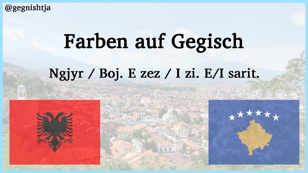 Farben auf Albanisch | Kuqi-Institut