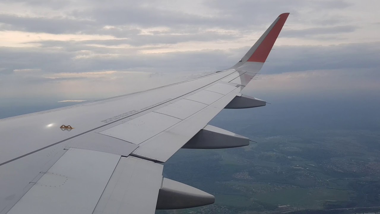 Berlin Schönefeld-Moscow SVO. SU2319. Airbus A320 Sharklets.Посадка/landing. 05.12_17:23,28,30,42
