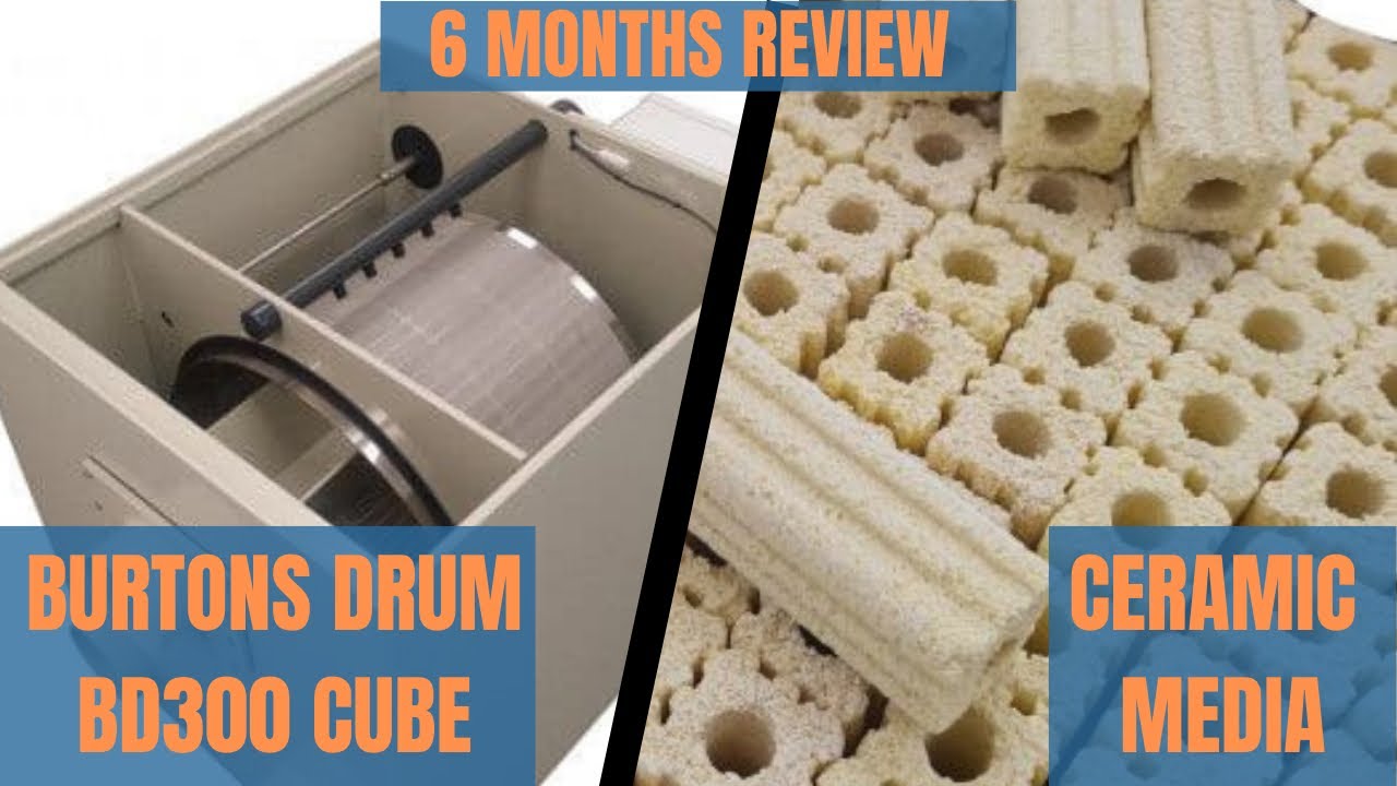 BURTONS DRUM FILTER REVIEW ( KOI POND ) CERAMIC MEDIA #koi #pond