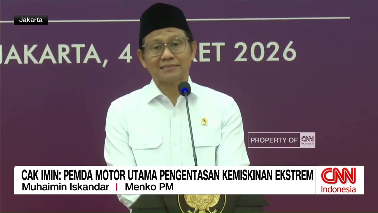 Cak Imin: Pemda Motor Utama Pengentasan Kemiskinan Ekstrem