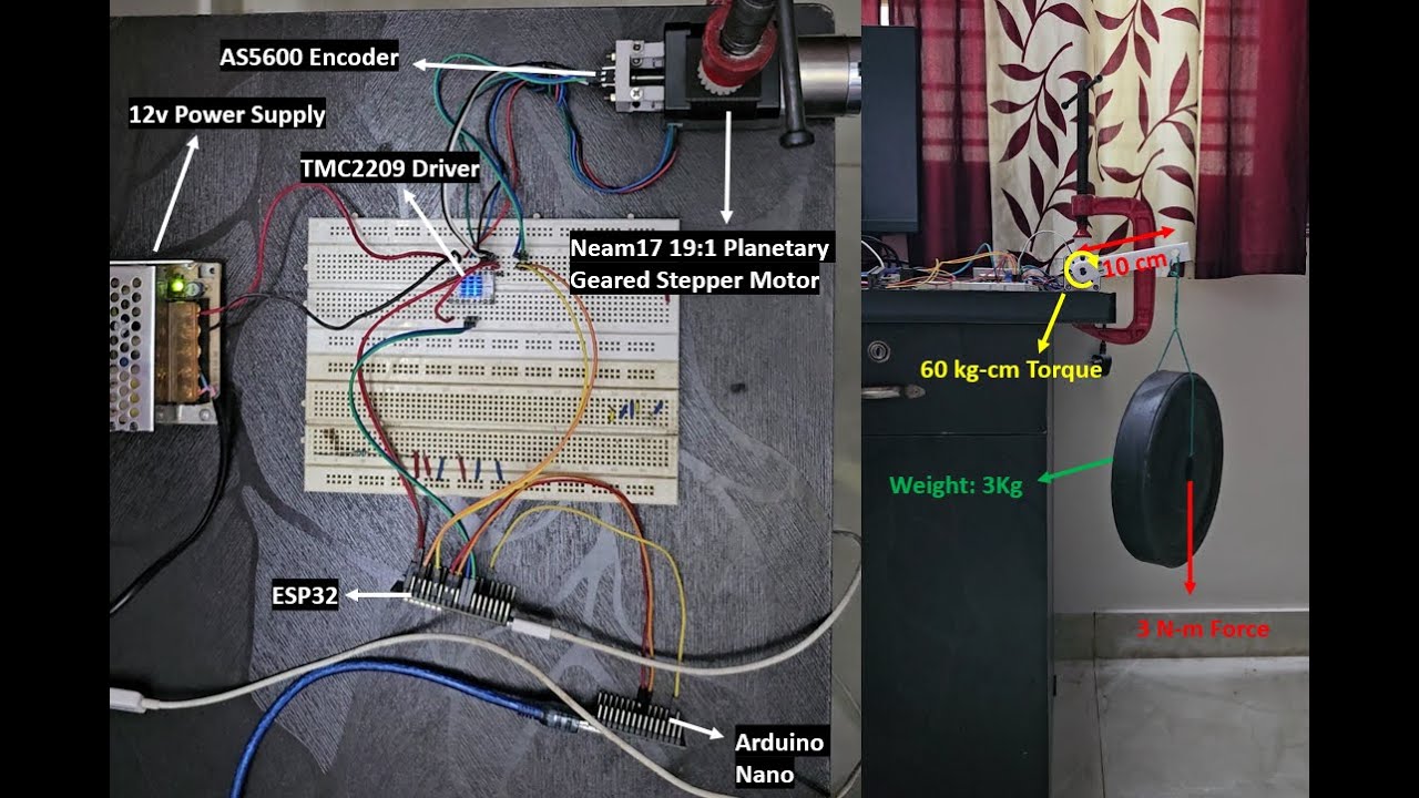 Контроллер шагового двигателя с замкнутым контуром управления | ESP32 | TMC2209 | AS5600 | Роботи...