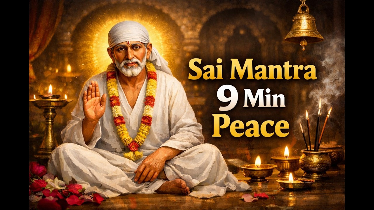 Om Shri Sai Nathaya Namah. Shirdi Sai Mantra. Listen daily for 9mins for Peace of Mind #shortsfeed