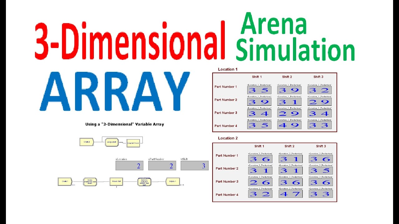 Arena Simulation 3 Dimensional Array 3D Array