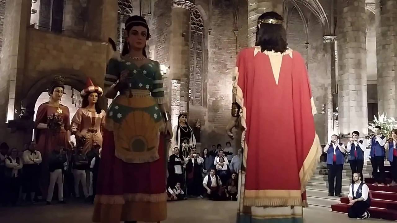 Ballada de Gegants a Santa Maria del Mar (Barcelona) - Ball dels Gegants de Santa Maria del Mar