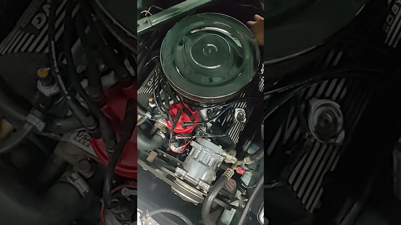 66 Mustang Stock 289 Edelbrock Pro Flo 4 1st Cold Crank Restomode Fabworks
