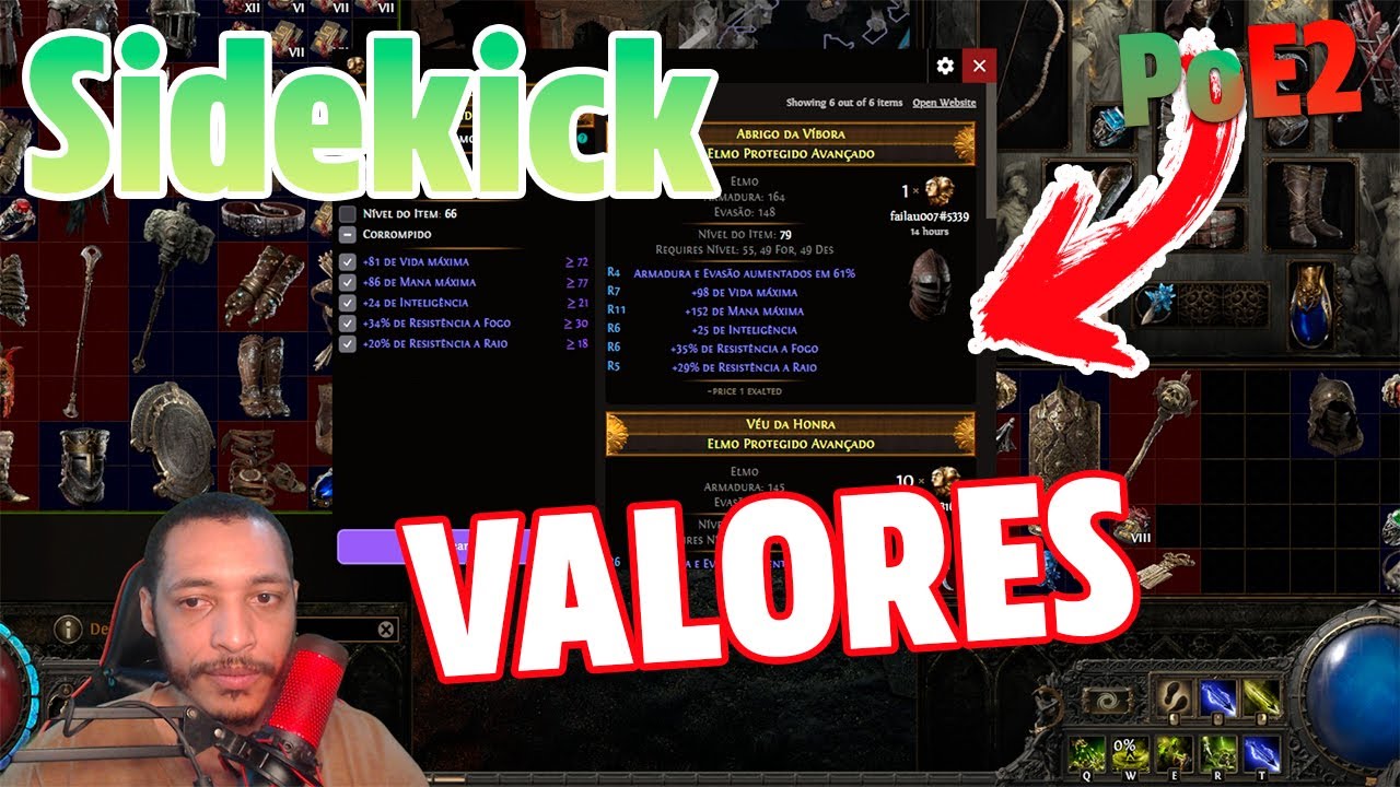 Poe 2  Sidekick Aprenda usar Valor dos Itens em Path of Exile 2