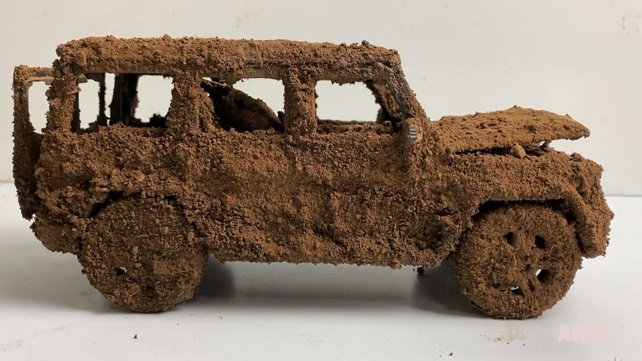 Restoration Abandoned Mercedes G63 AMG| Restore rusty Car model become Gold Plated G63 AMG Car