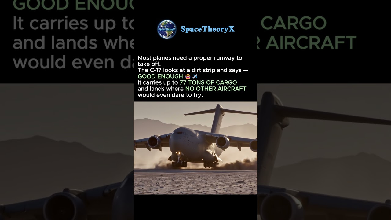 This Giant Plane Doesn't Need A Real Runway 😂✈️ #shorts #trending #viral #viralvideo