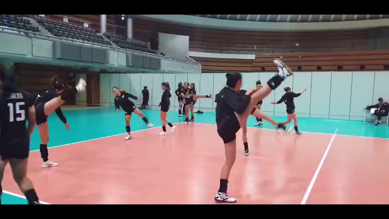 Dynamic Stretching in Competition warm up ในนักกีฬาวอลเลย์บอลหญิงทีมชาติไทย