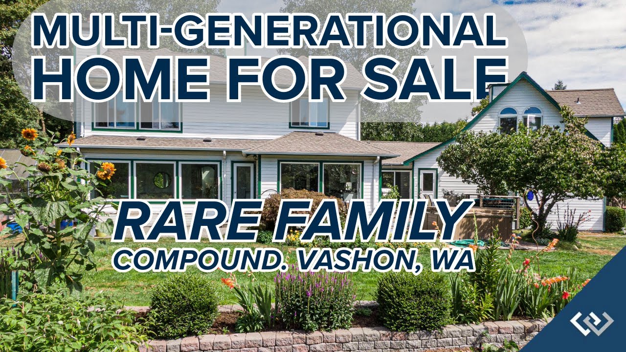 Stunning Multi-Generational Home for Sale in Washington | Family Compound on Vashon Island
