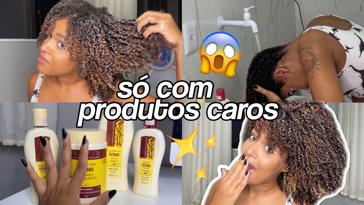 ROTINA CAPILAR COM PRODUTOS CAROS // bio extratus tutano