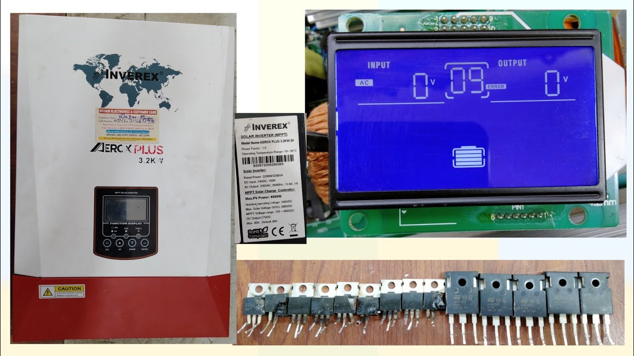 inverex 3.2Kw F09 fault repair